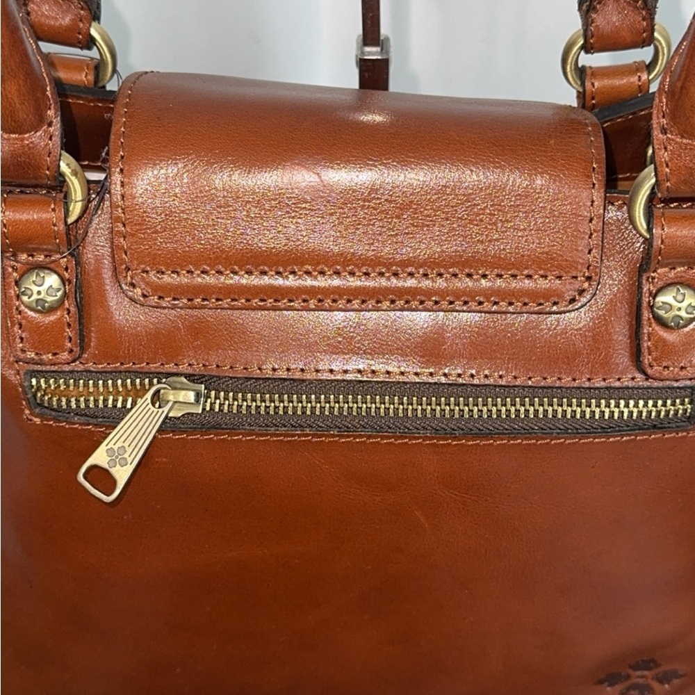 PATRICIA NASH Handbag Rosalia Leather Shoulder Bag Cognac AUTHENTIC NWT - Picture 12 of 15